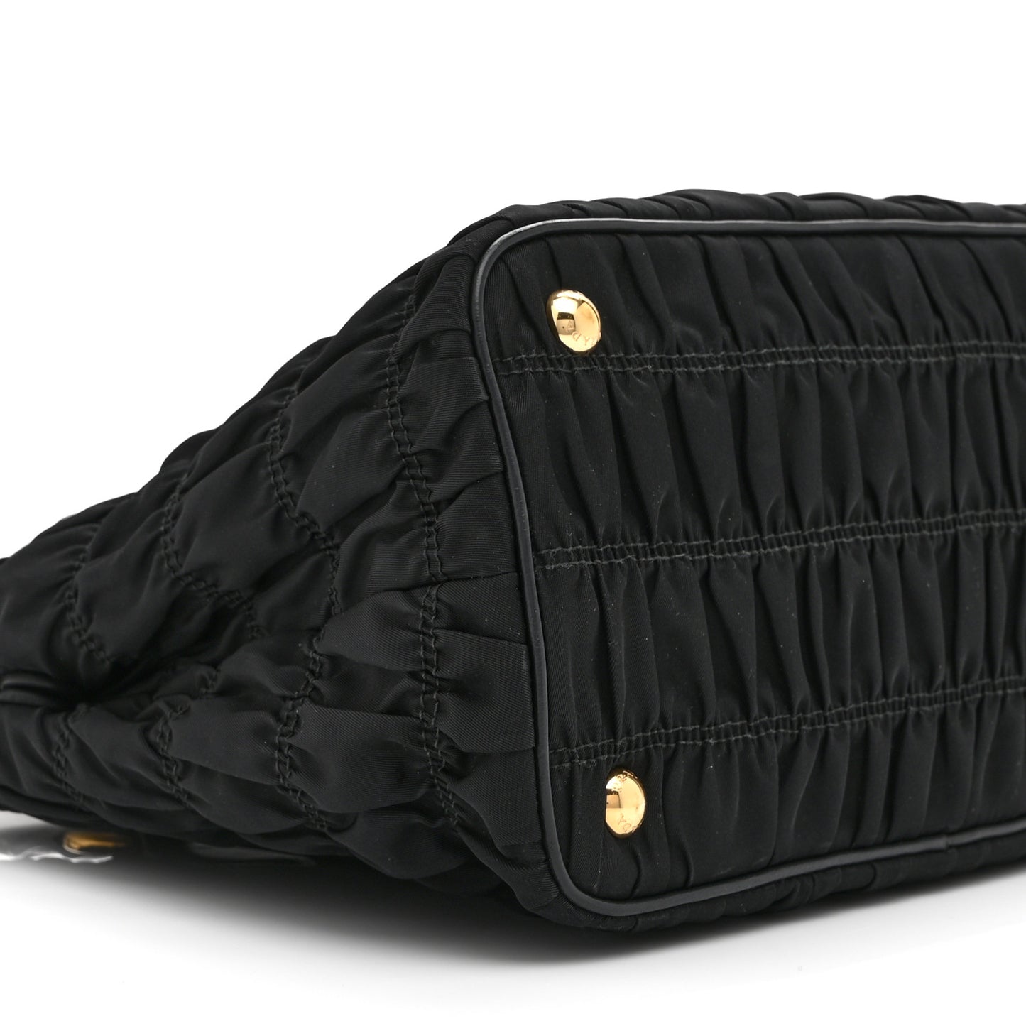 Tessuto Nylon Gaufre Small Tote Black