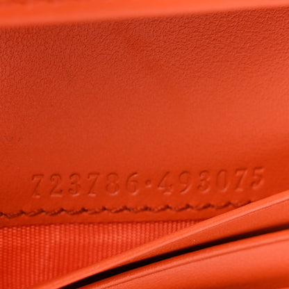 Gucci Calfskin GG Matelasse Card Case Wallet Deep Orange 7 of 7