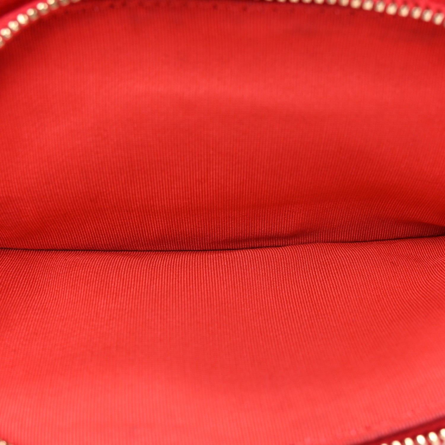 Chanel Caviar Quilted Double Zip Pouch Red 6 of 13