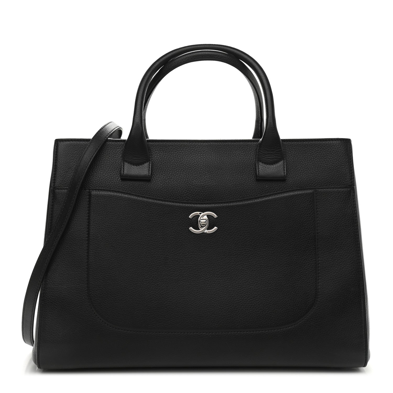 Chanel Grained Calfskin Medium Neo Executive Shopper Tote Black 1 of 12