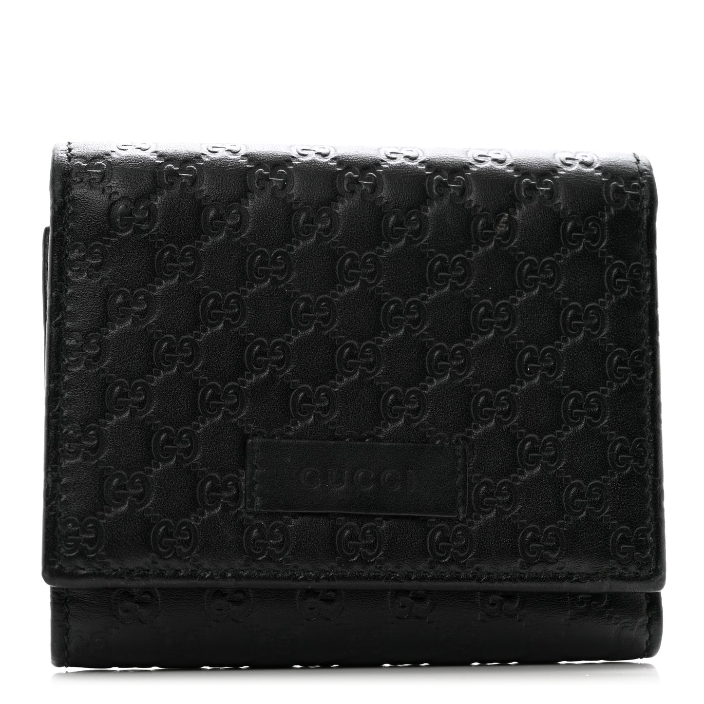 Microguccissima Flap Wallet Black