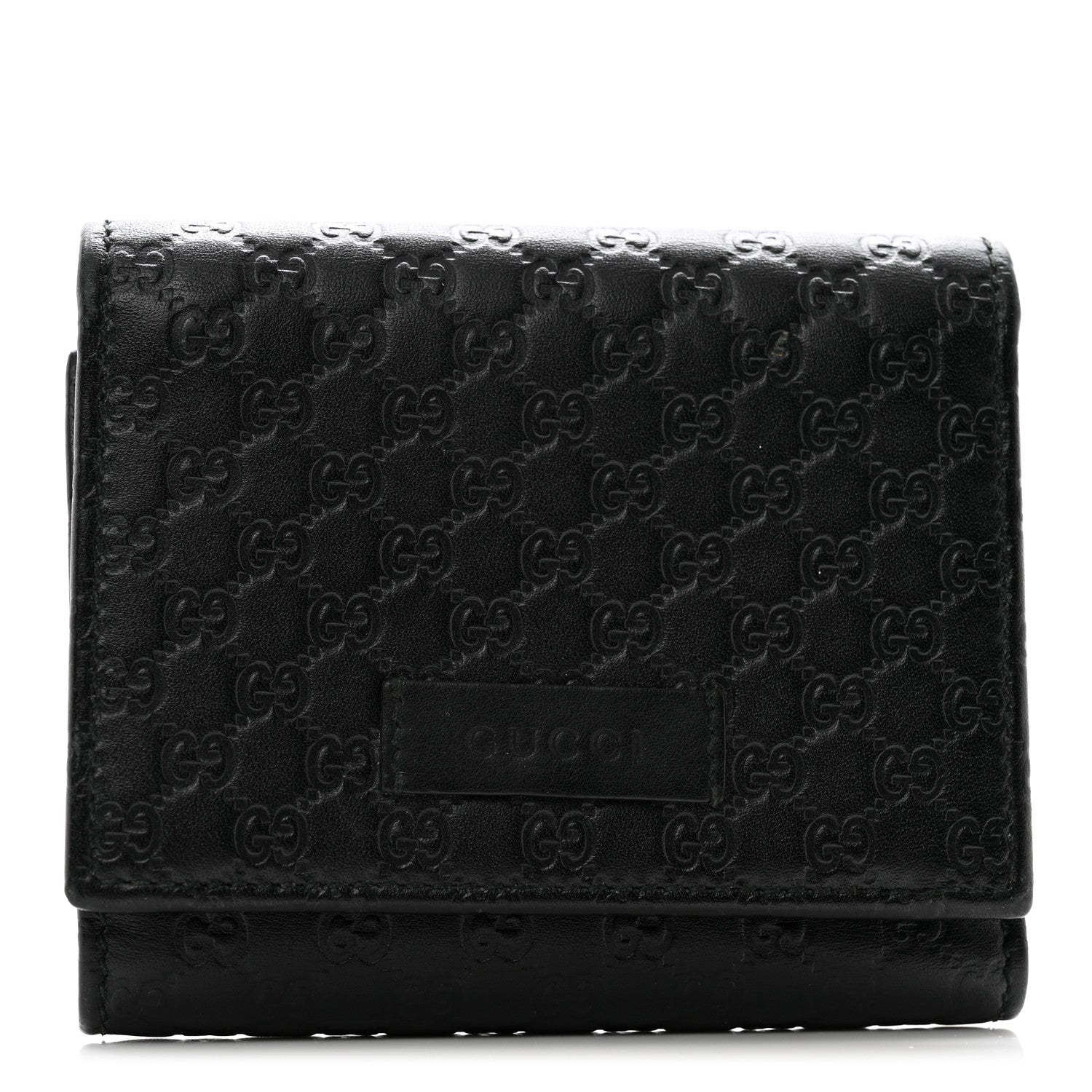Gucci Microguccissima Flap Wallet Black 1 of 11