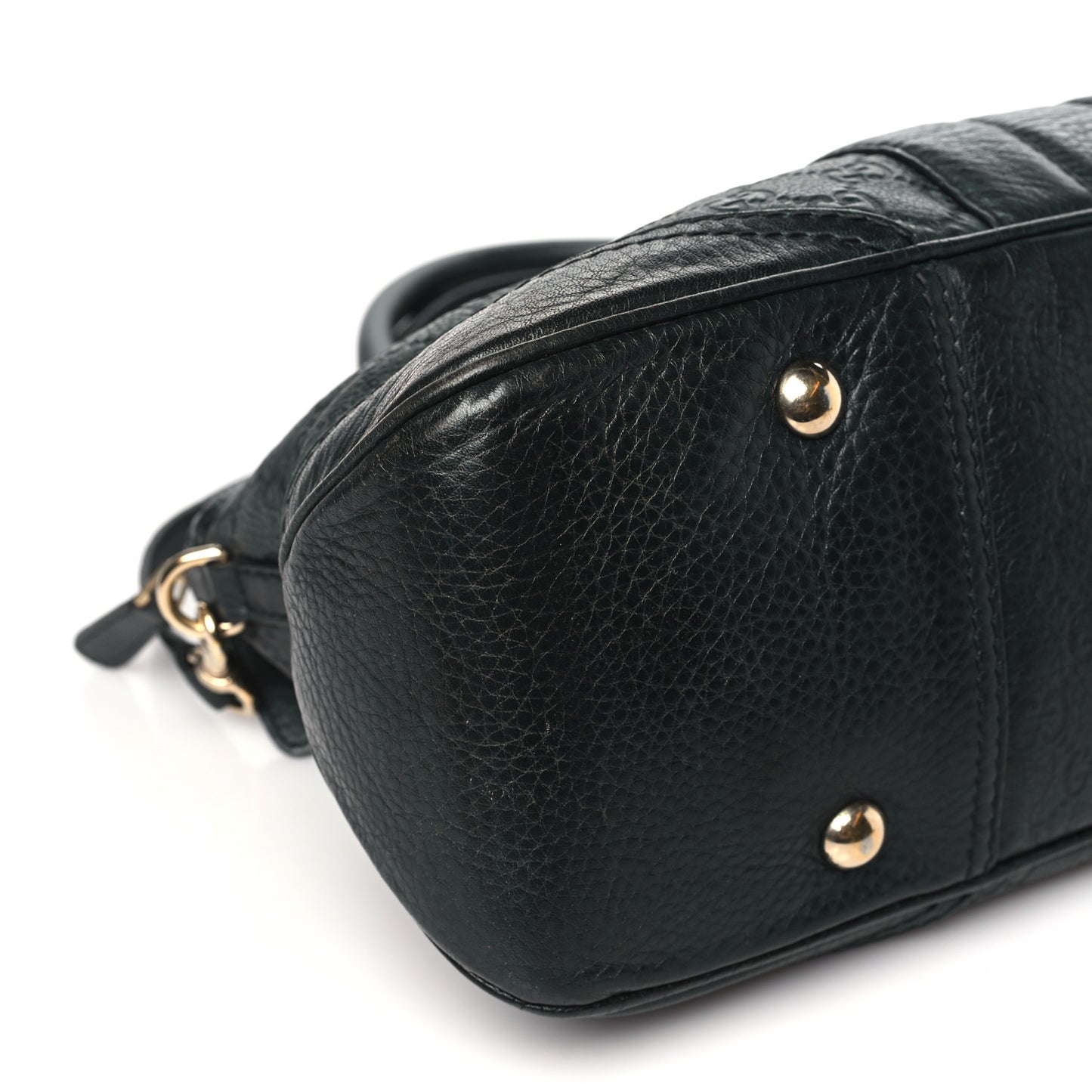 Guccissima Medium Cathrine Dome Satchel Black