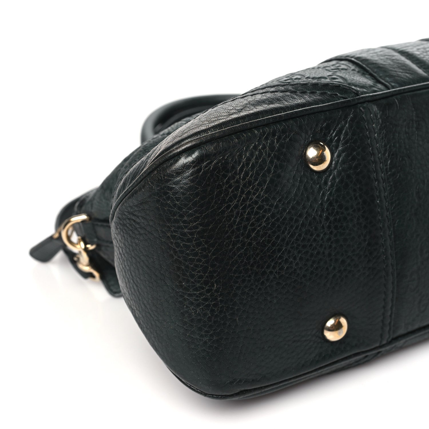 Gucci Guccissima Medium Cathrine Dome Satchel Black 9 of 14