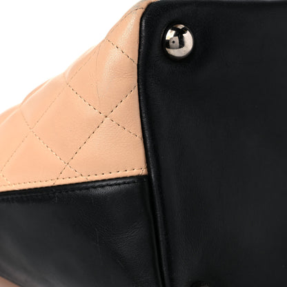 Chanel Calfskin Quilted Large Cambon Tote Beige Black 13 of 21