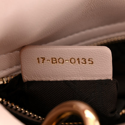 Christian Dior Lambskin Cannage Mini Lady Dior Rose Poudre 7 of 13