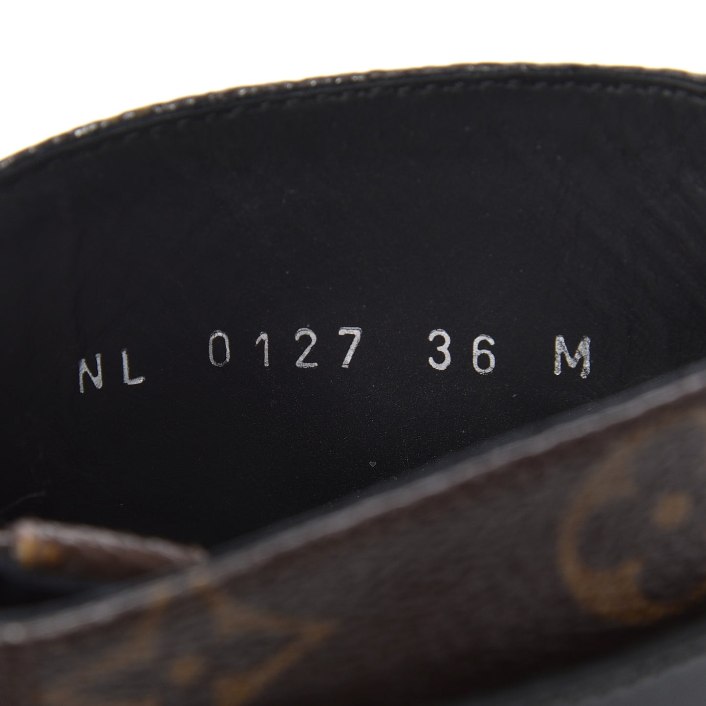 Monogram Calfskin Wonderland Flat Ranger Boots 36 Black