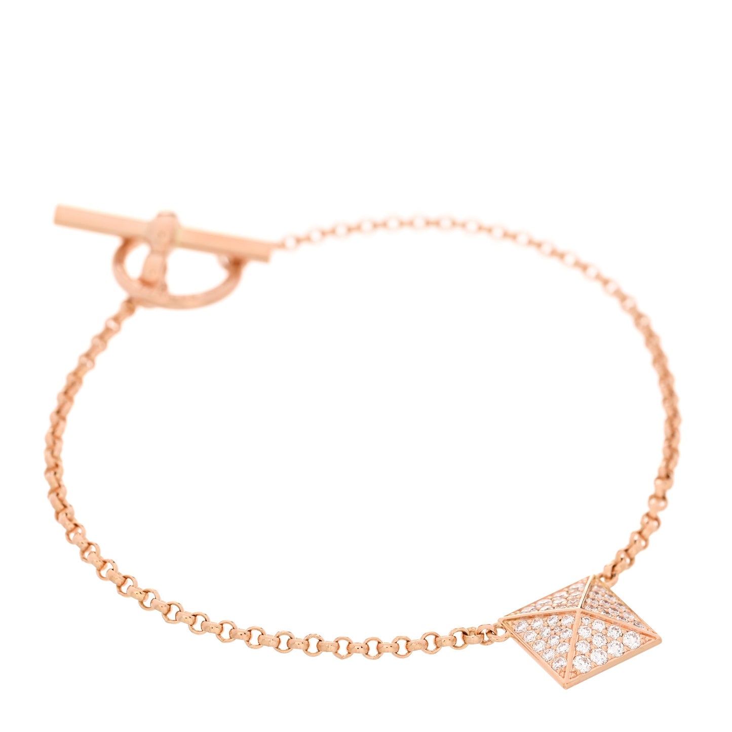 18K Rose Gold Diamond MM Clou d'H Bracelet