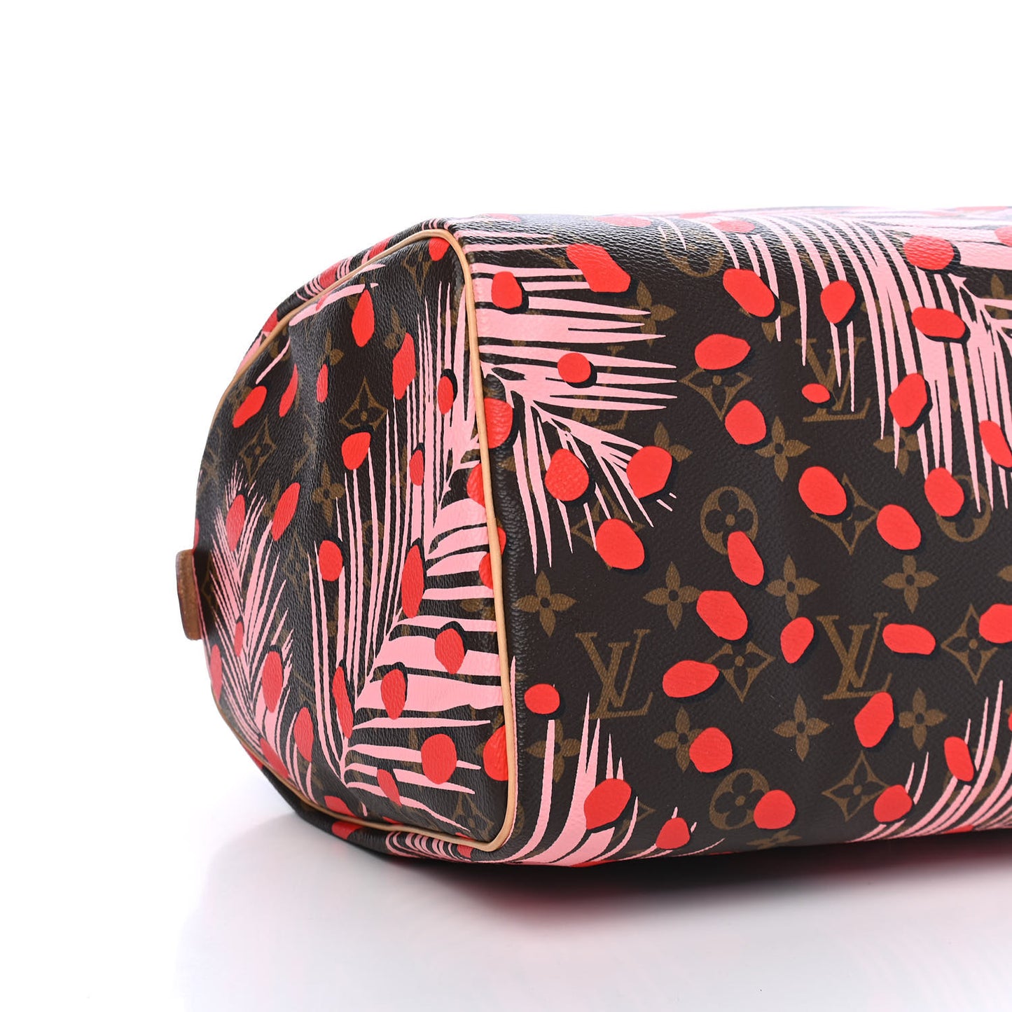 Monogram Jungle Dots Speedy 30 Sugar Pink Poppy
