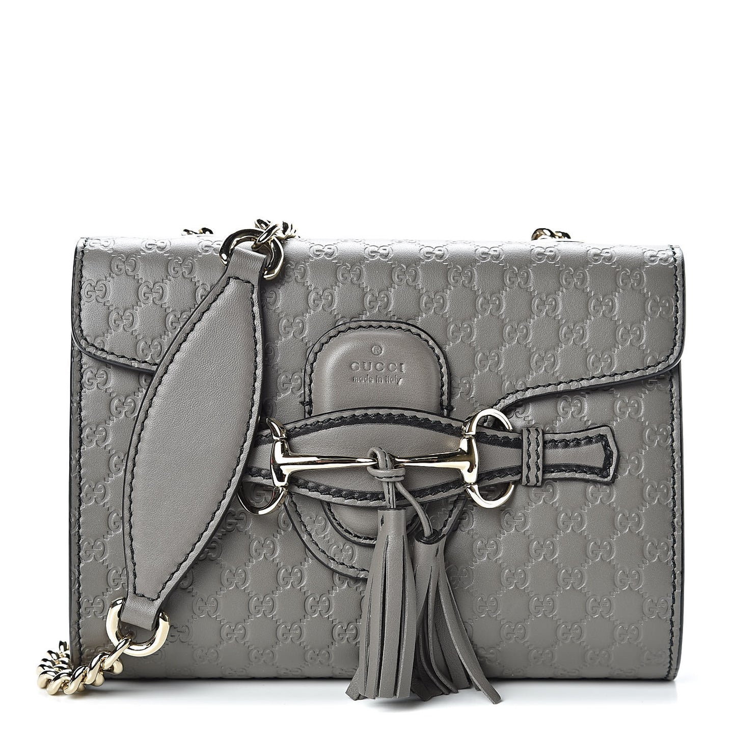 Soft Microguccissima Mini Emily Chain Shoulder Bag Loess