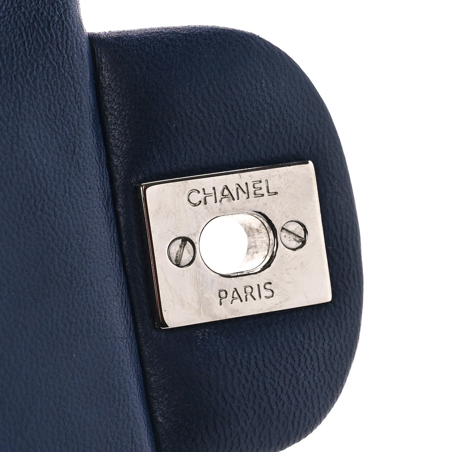 Chanel Lambskin Quilted Mini Square Flap Navy 6 of 11