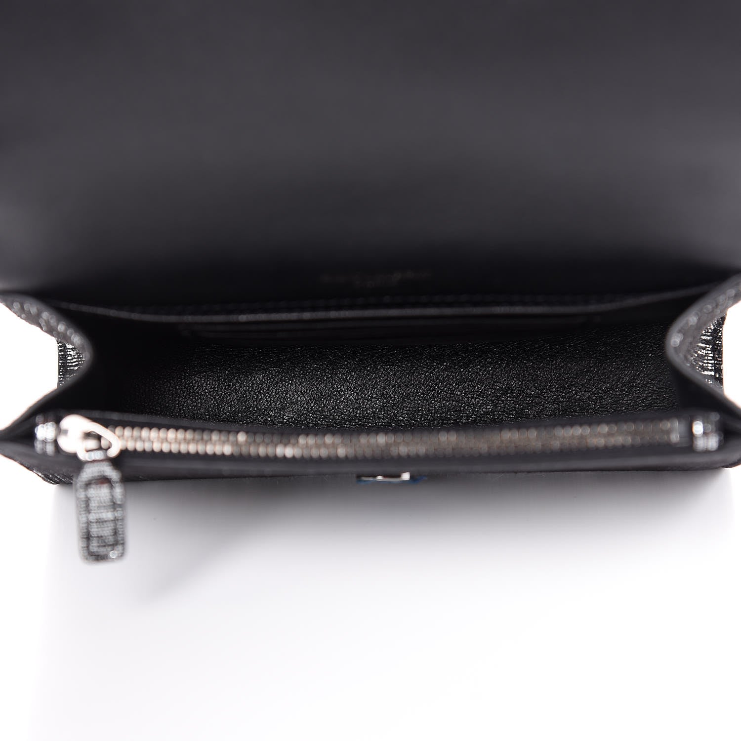 Saint Laurent Metallic Lambskin Lame Kate Belt Bag Black Platine 5 of 8