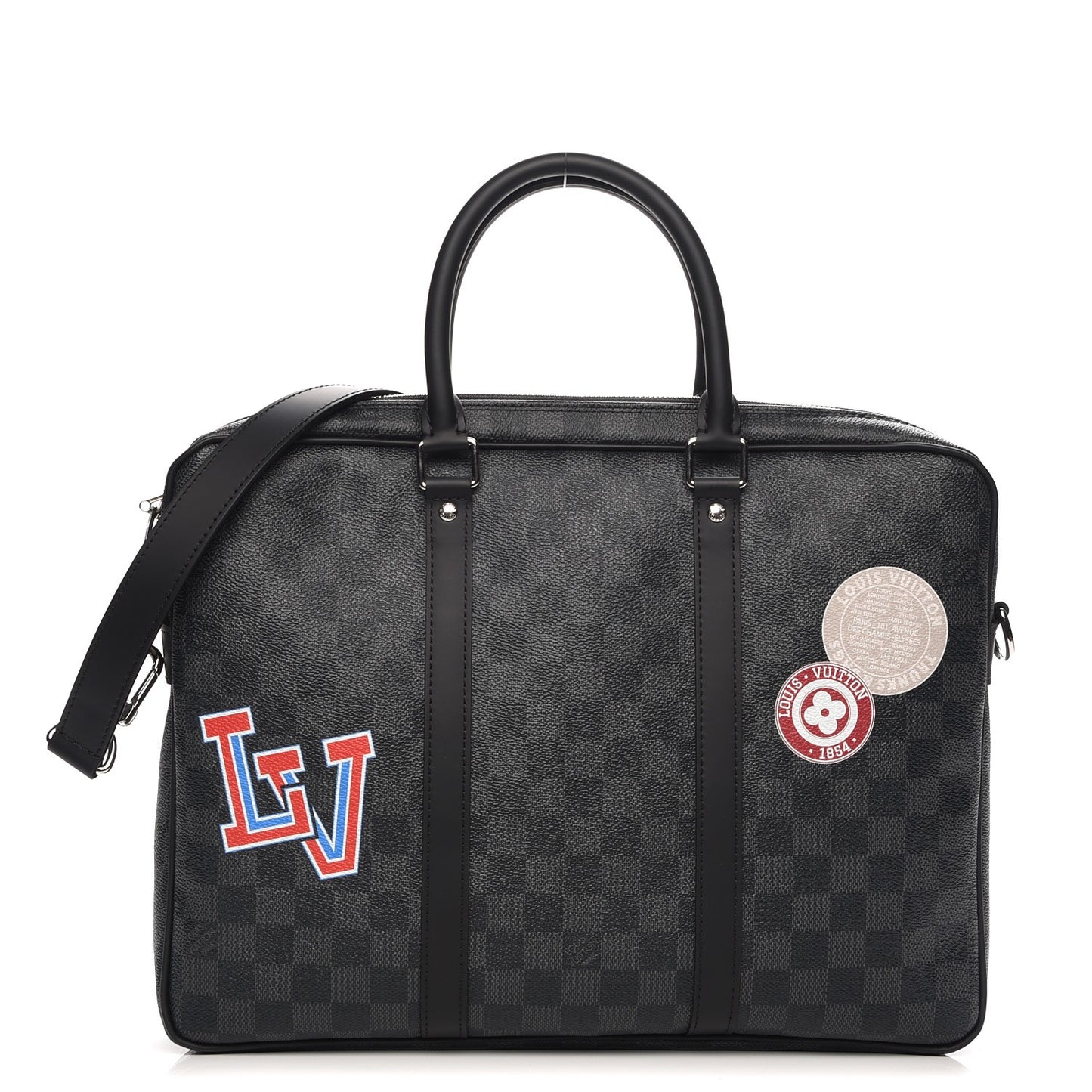 Damier Graphite Porte-Documents Voyage PM