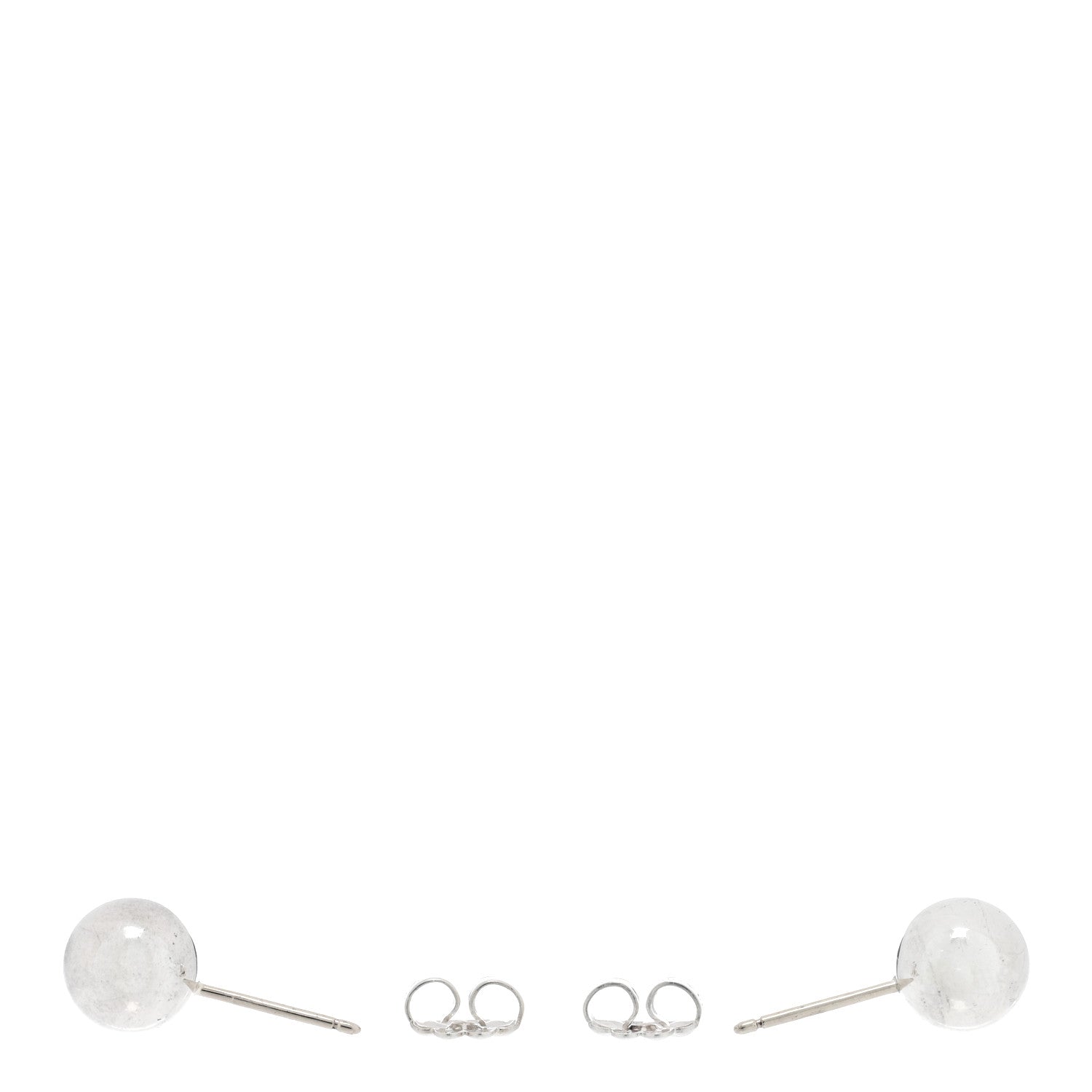 Tiffany Sterling Silver 8mm HardWear Ball Earrings 3 of 4