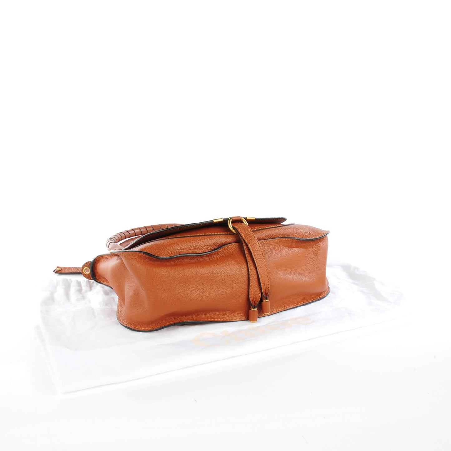 Calfskin Medium Marcie Satchel Tan