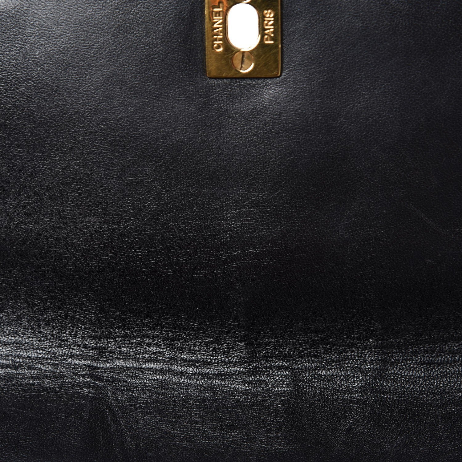 Chanel Lambskin Quilted Drawstring Backpack Black 6 of 10