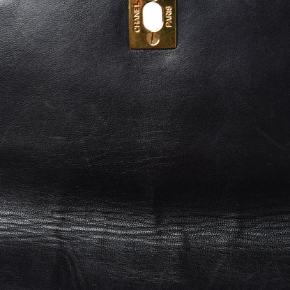 Chanel Lambskin Quilted Drawstring Backpack Black 6 of 10
