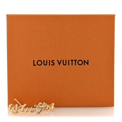 Louis Vuitton Metal LV Script Bracelet S Gold 5 of 5