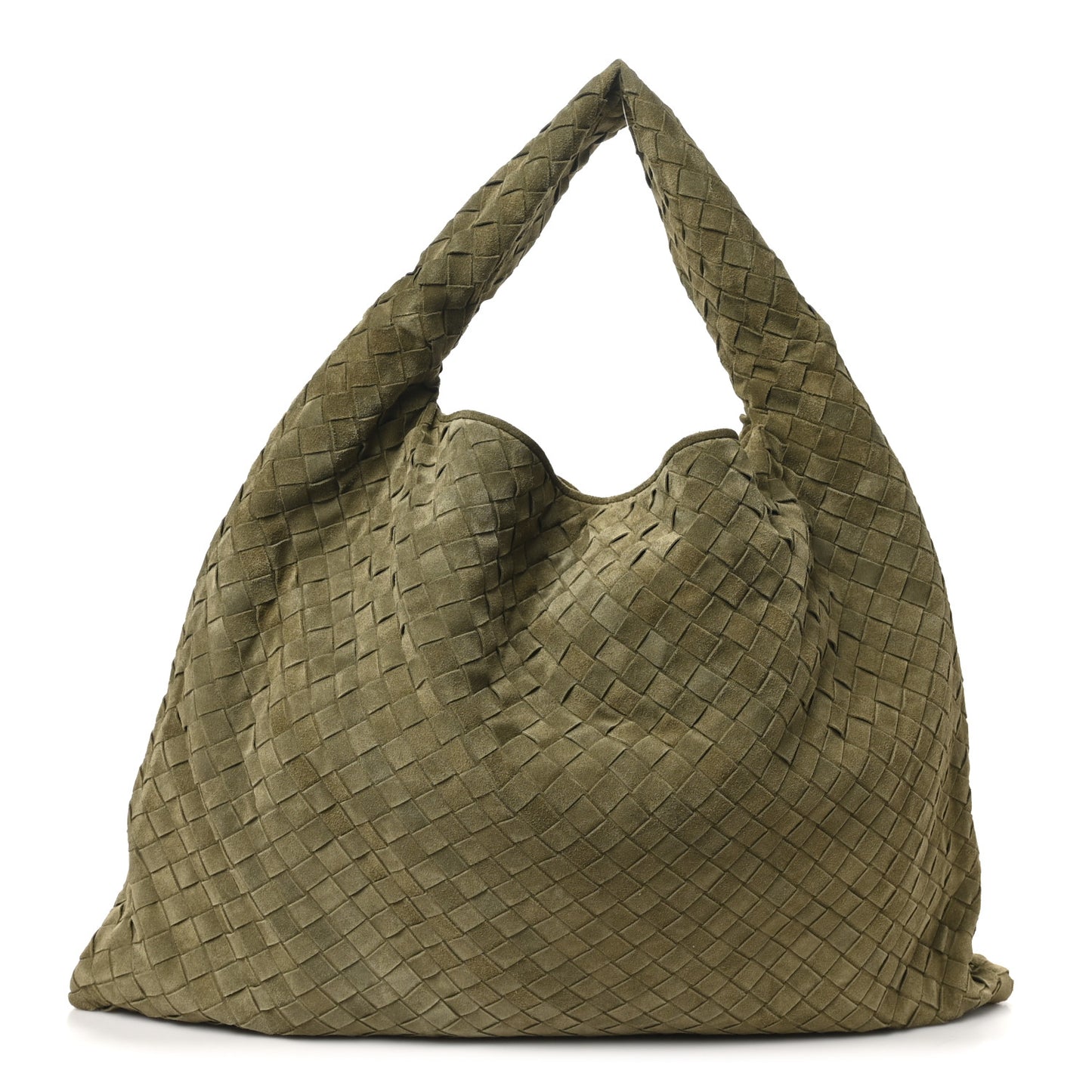 Suede Intrecciato Large Hop Mud