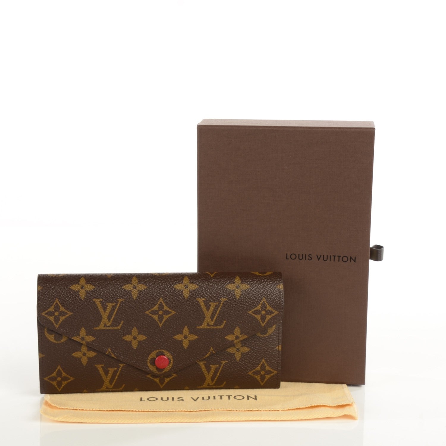 Louis Vuitton Monogram Josephine Wallet Red 5 of 8