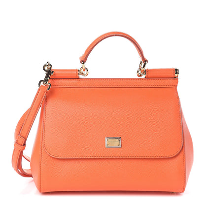Dolce & Gabbana Dauphine Medium Miss Sicily Satchel Mandarino 1 of 8