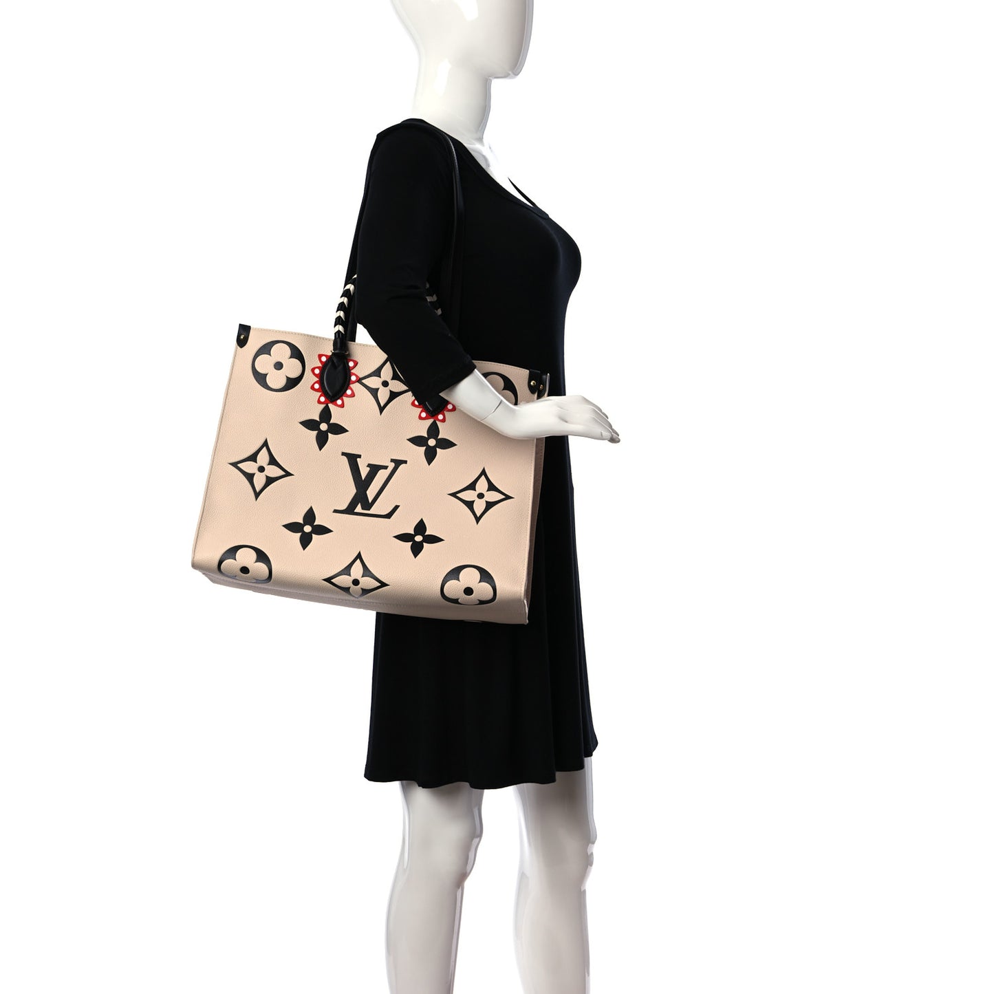Empreinte Monogram Giant Crafty Onthego GM Creme Black