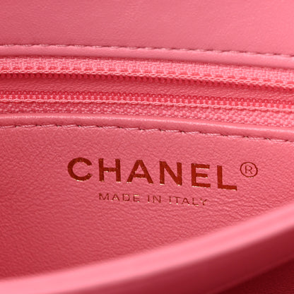 Chanel Lambskin Quilted Small Trendy CC Flap Dual Handle Bag Light Pink 5 of 13