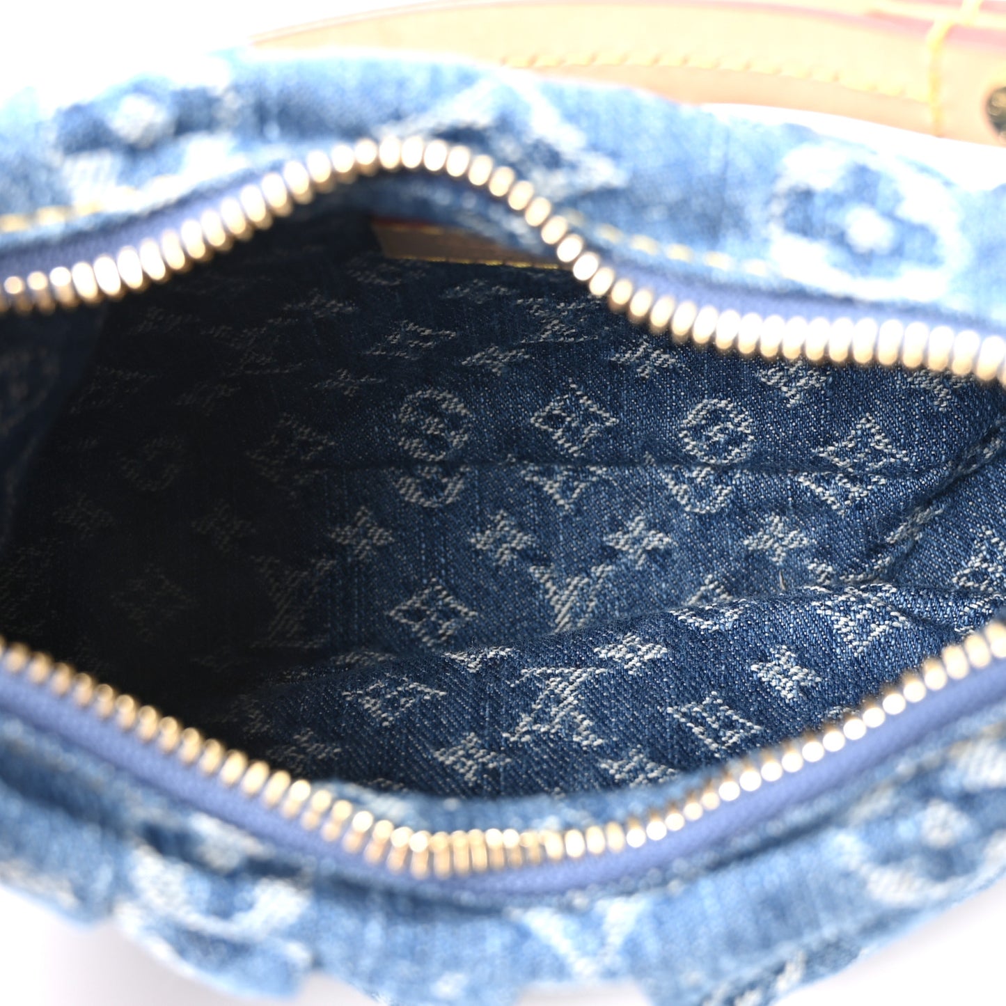Monogram Denim Pochette Valley Blue