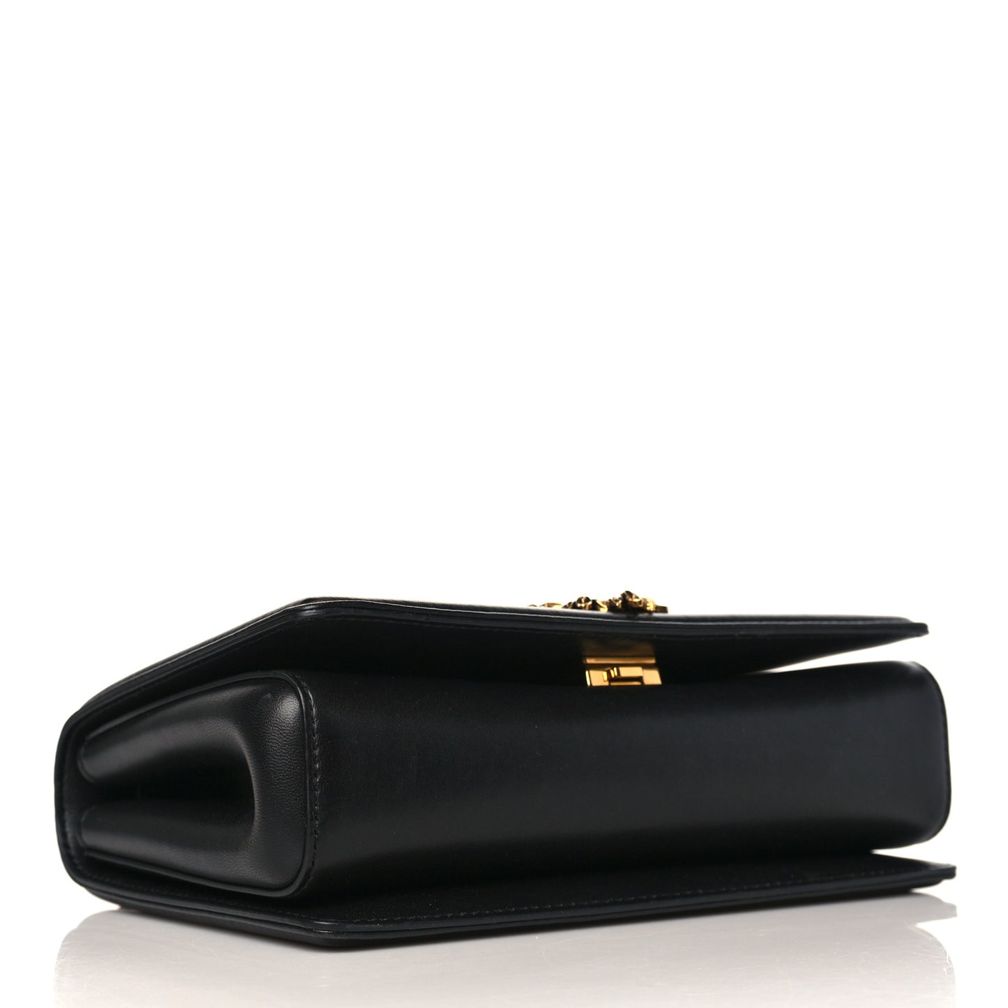 Calfskin Medium Devotion Crossbody Bag Black
