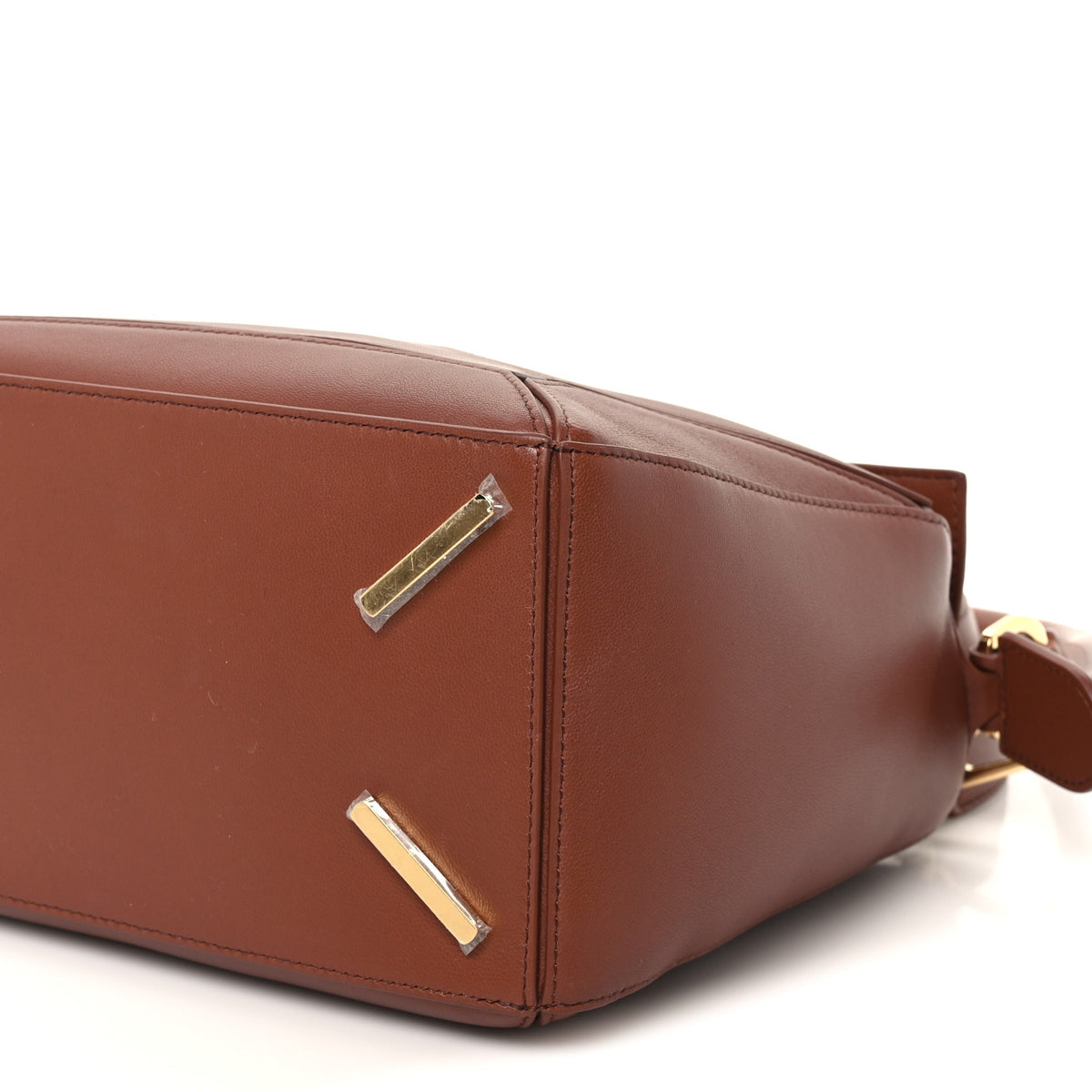 Nappa Lambskin Medium Featherlight Puzzle Bag Pecan