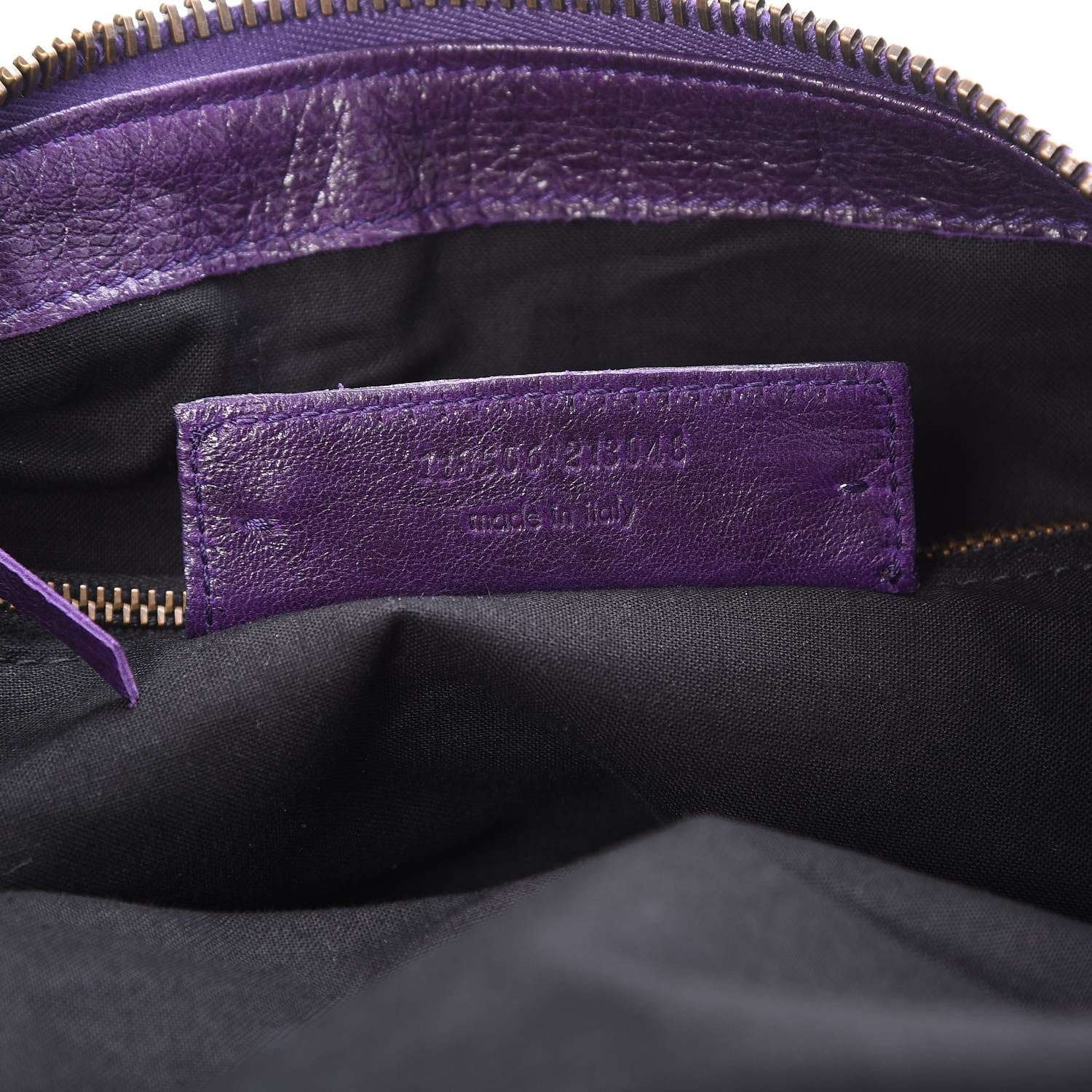 Balenciaga Agneau Classic Hardware Weekender Eggplant 7 of 7