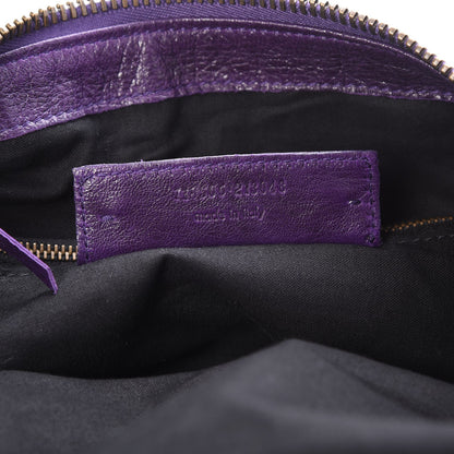 Balenciaga Agneau Classic Hardware Weekender Eggplant 7 of 7