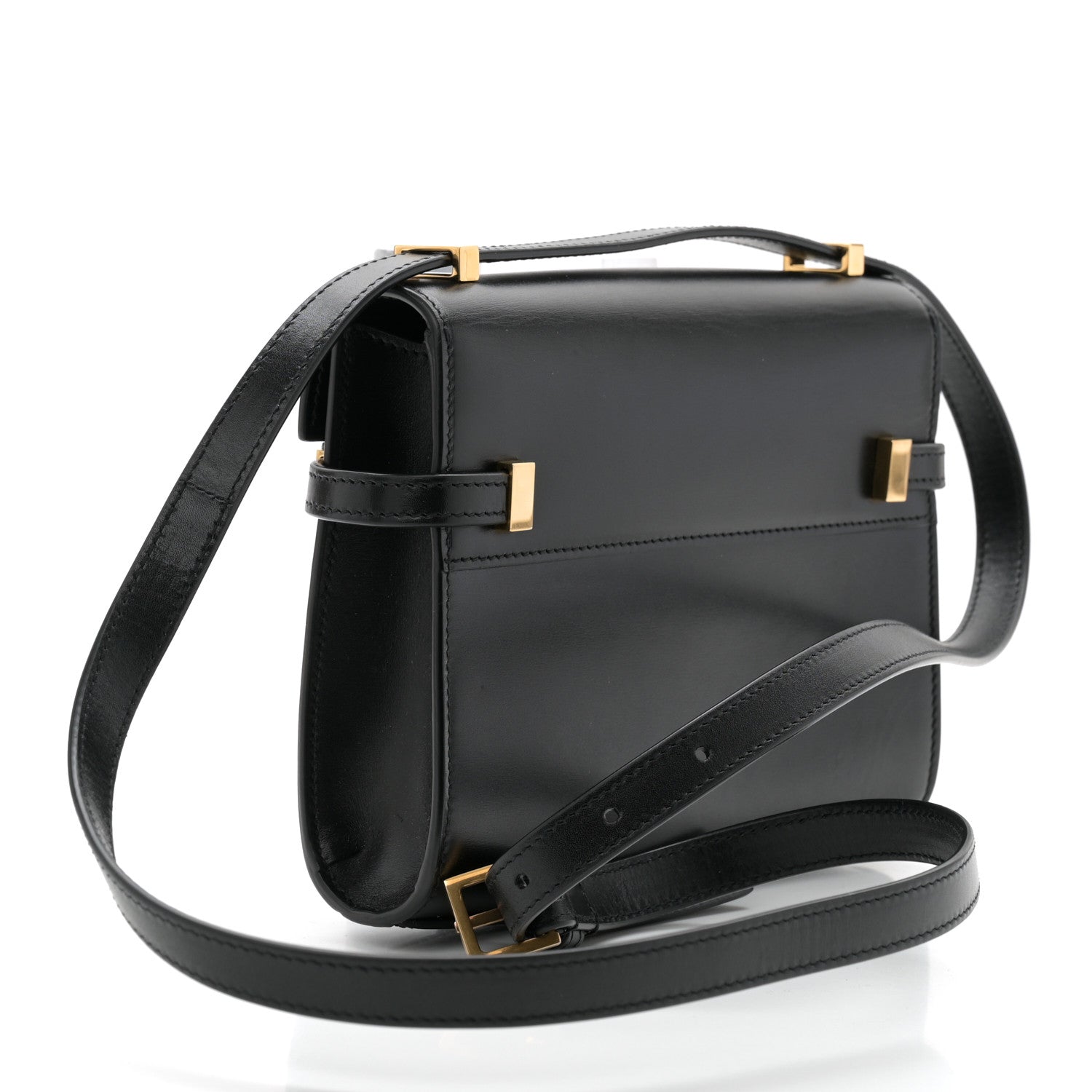 Saint Laurent Smooth Calfskin Mini Manhattan Shoulder Bag Black 3 of 11