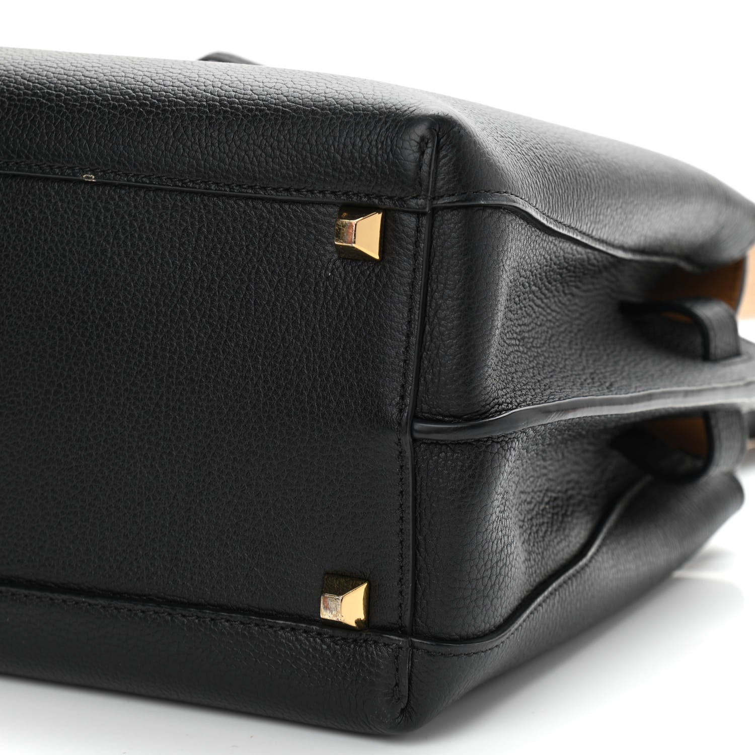 MCM Grained Calfskin Medium Milla Tote Black 9 of 11