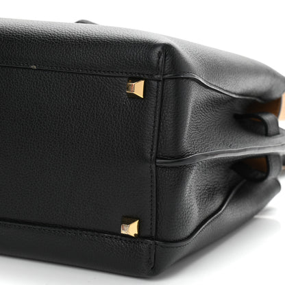 MCM Grained Calfskin Medium Milla Tote Black 9 of 11