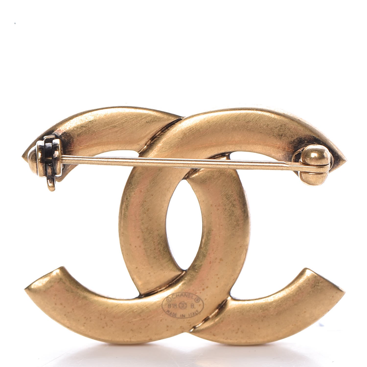 Chanel Metal CC Brooch Gold 3 of 5