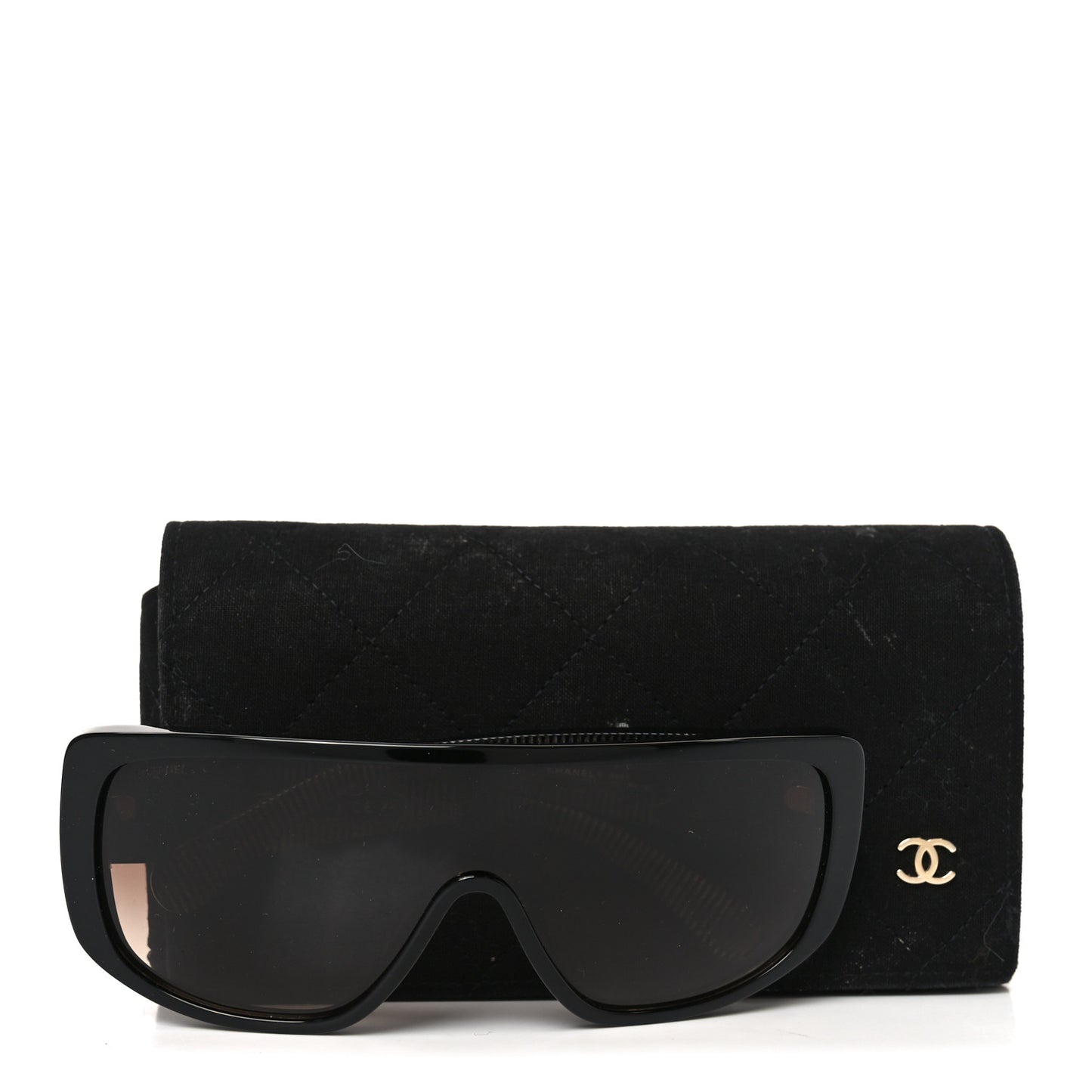 Acetate Shield Sunglasses 5495 Black