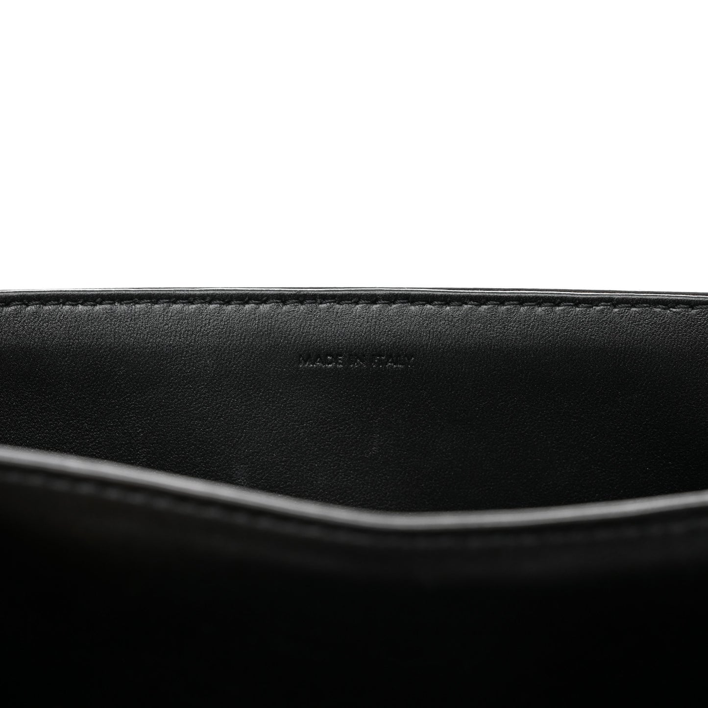 Shiny Calfskin Medium Triomphe Black