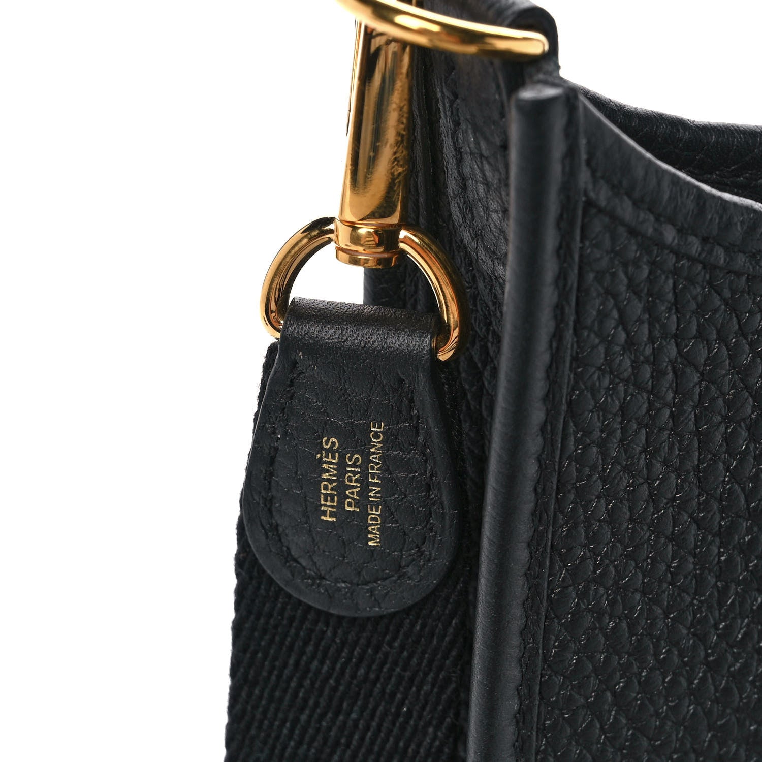 Hermes Taurillon Clemence Evelyne TPM Black 6 of 11