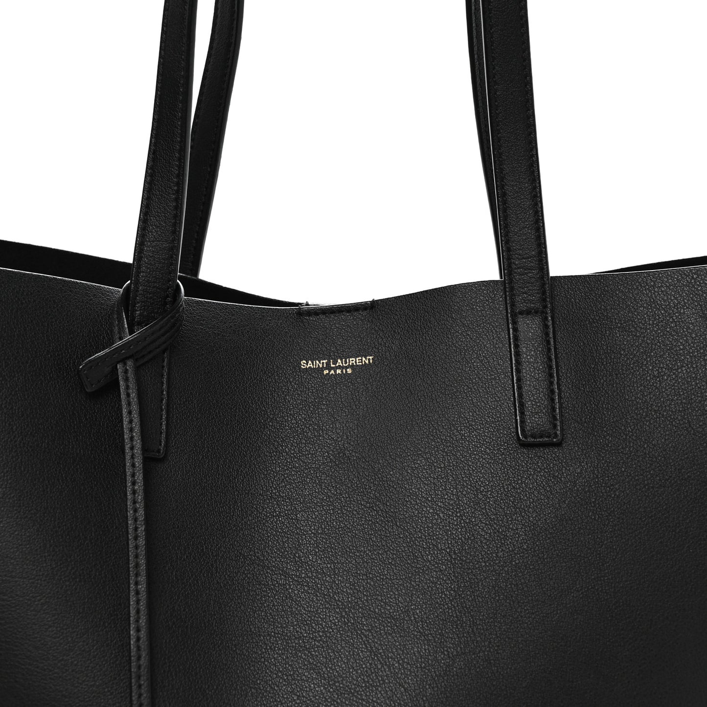 Calfskin Large Shopping Tote Black