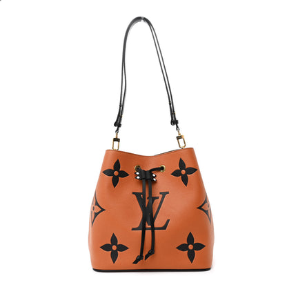 Louis Vuitton Empreinte Monogram Giant Crafty Neonoe MM Caramel Black 1 of 12