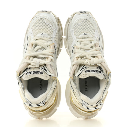 Balenciaga Mesh Rubber Monocolor Womens Runner Sneakers 37 White 2 of 9