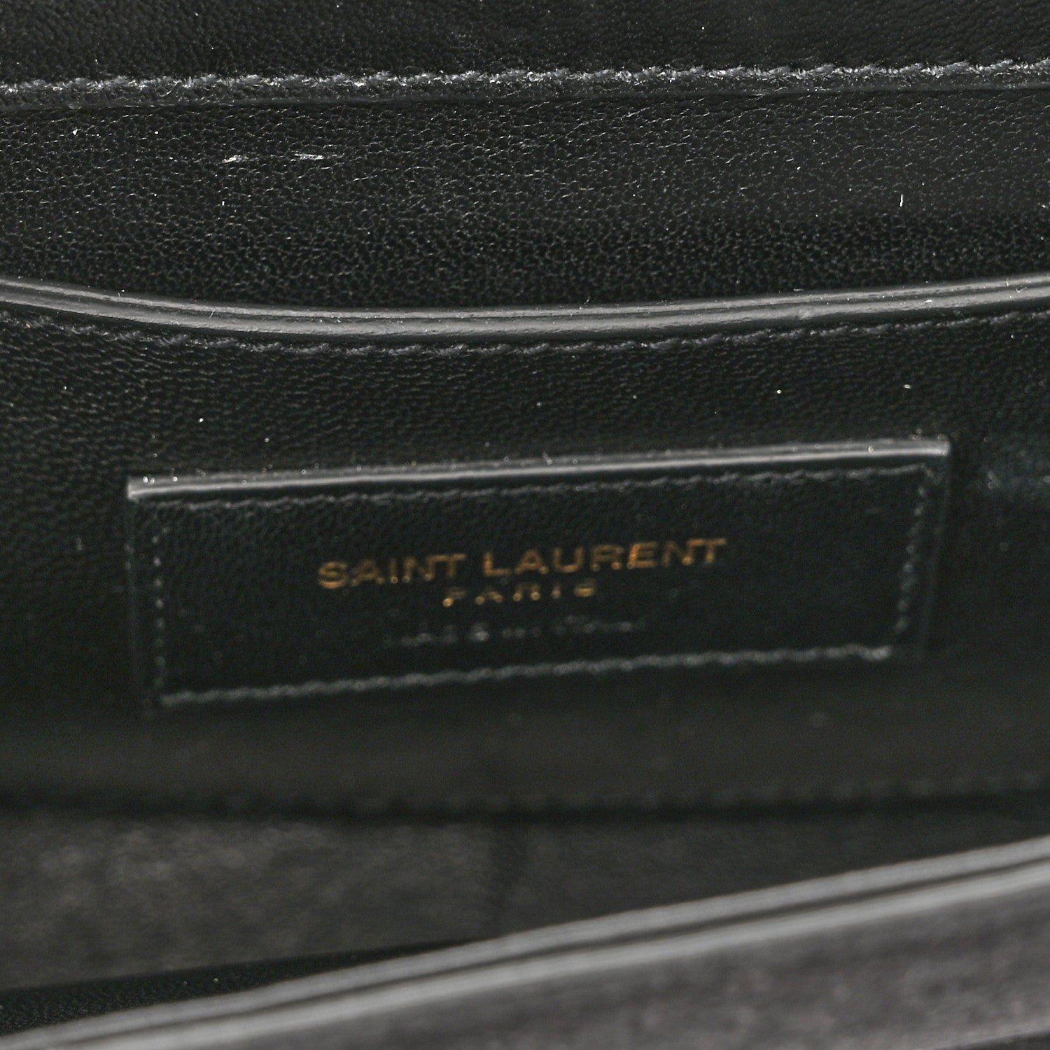 Saint Laurent Suede Small Classic Monogram Kate Tassel Satchel Black 7 of 10