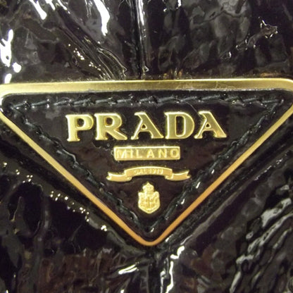 Prada Vernice Chevron Tote Indaco 8 of 11