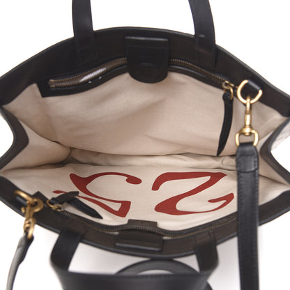Gucci GG Supreme Monogram L'Aveugle Par Amour Print Vertical Tote Black 4 of 9