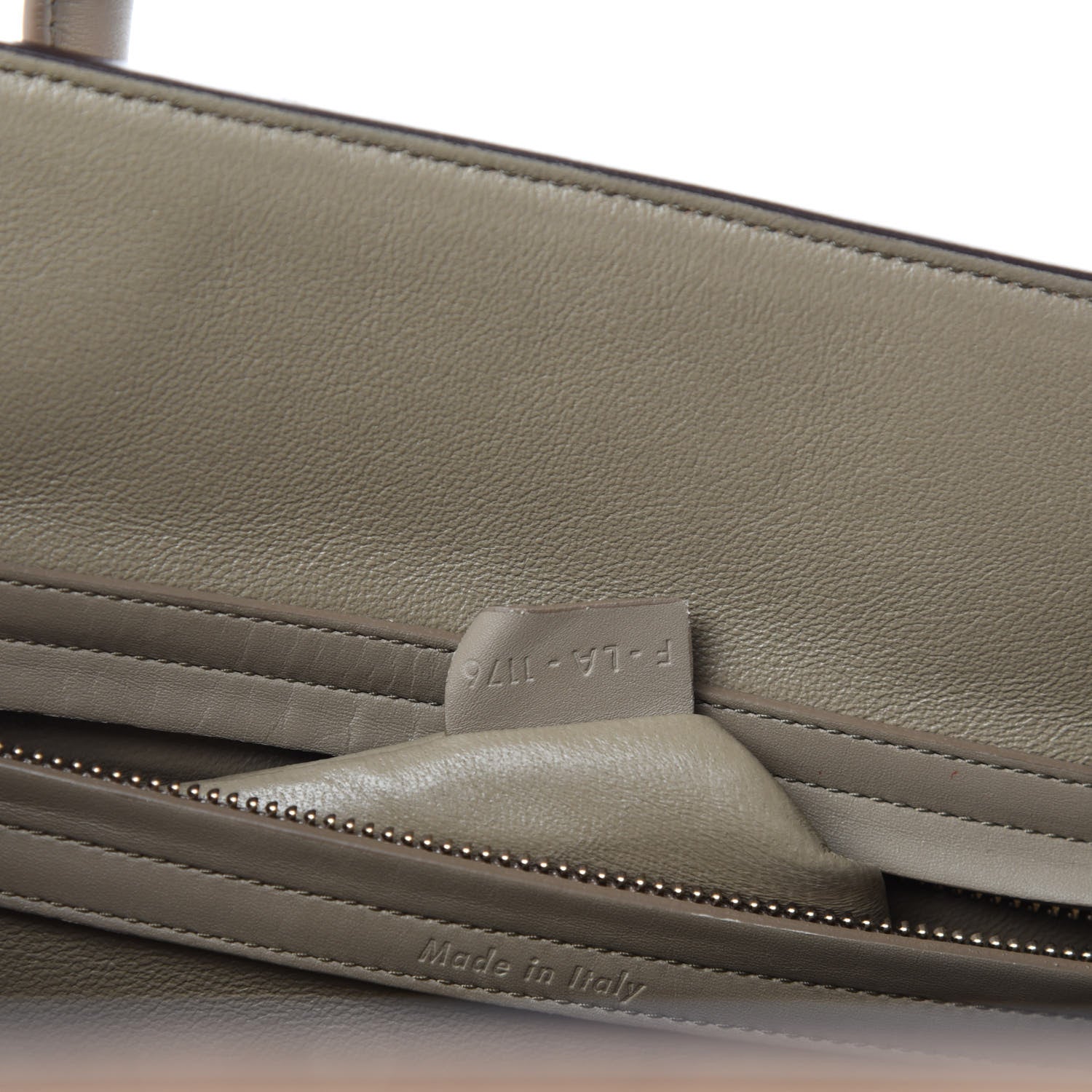 Celine Crocodile Embossed Nubuck Medium Phantom Luggage Beige 9 of 10