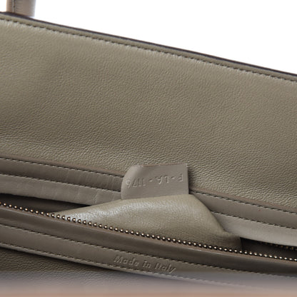 Celine Crocodile Embossed Nubuck Medium Phantom Luggage Beige 9 of 10