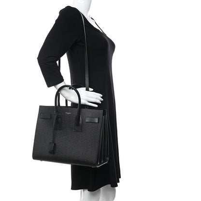Saint Laurent Grain De Poudre Small Sac De Jour Black 2 of 9