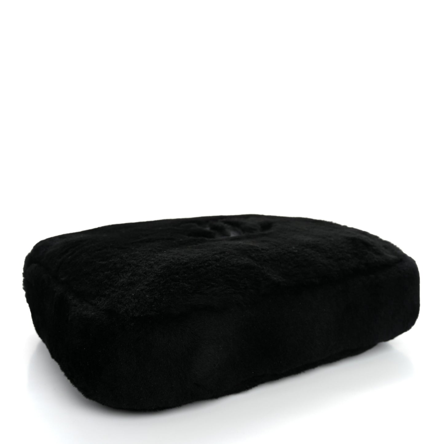 Shearling CC Flat Mules 39 Black