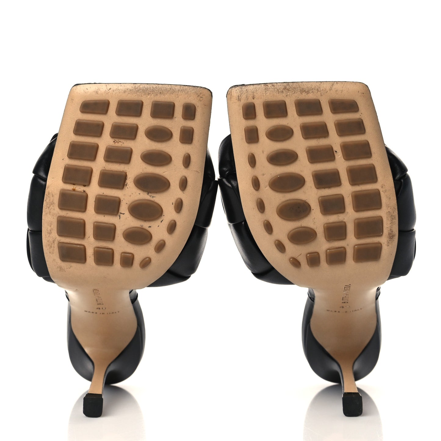 Nappa Maxi Intrecciato Lido Mule Sandals 40 Black